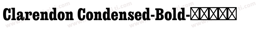 Clarendon Condensed-Bold字体转换
